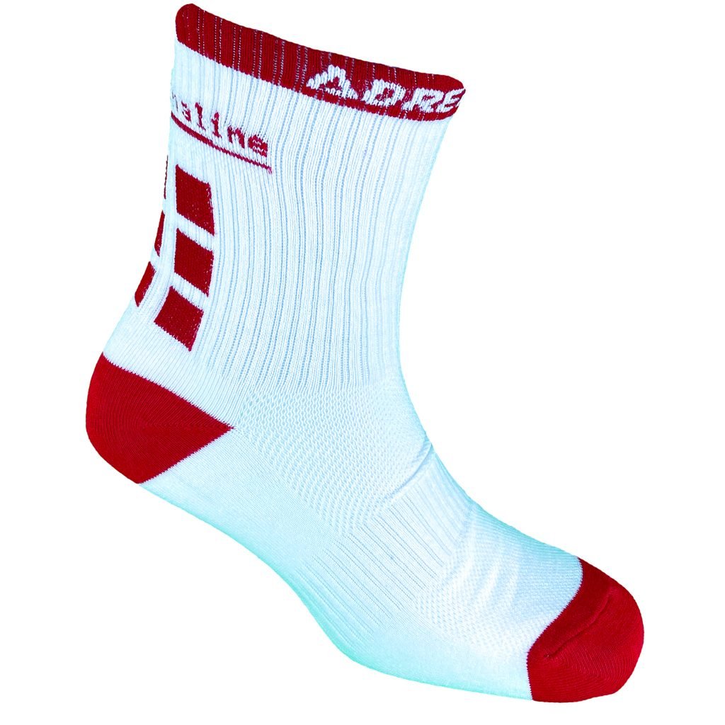 White red ankle socks