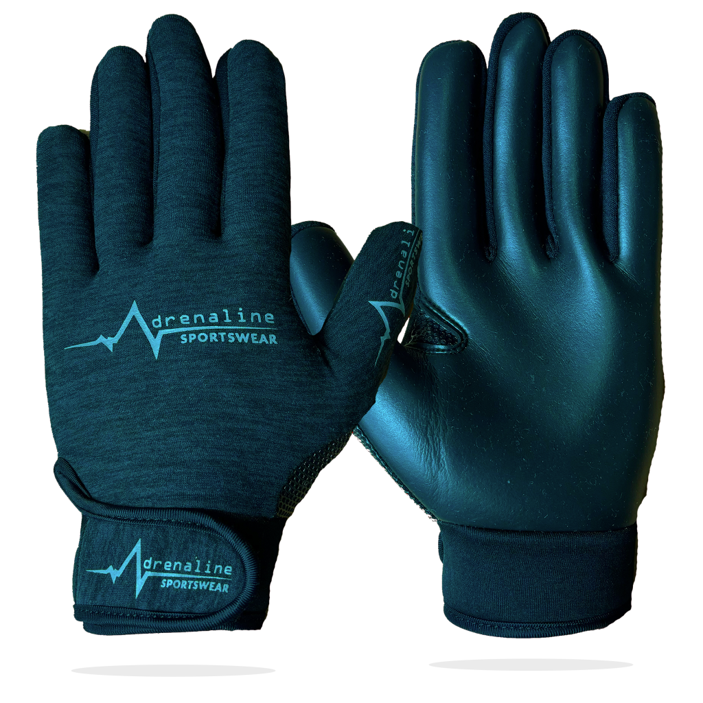 Black Melange Gloves